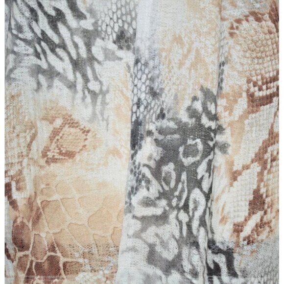 Alfred Dunner Ladies Sheer Lightweight Open Cardigan Size M Mixed Animal Prints - Picture 5 of 12